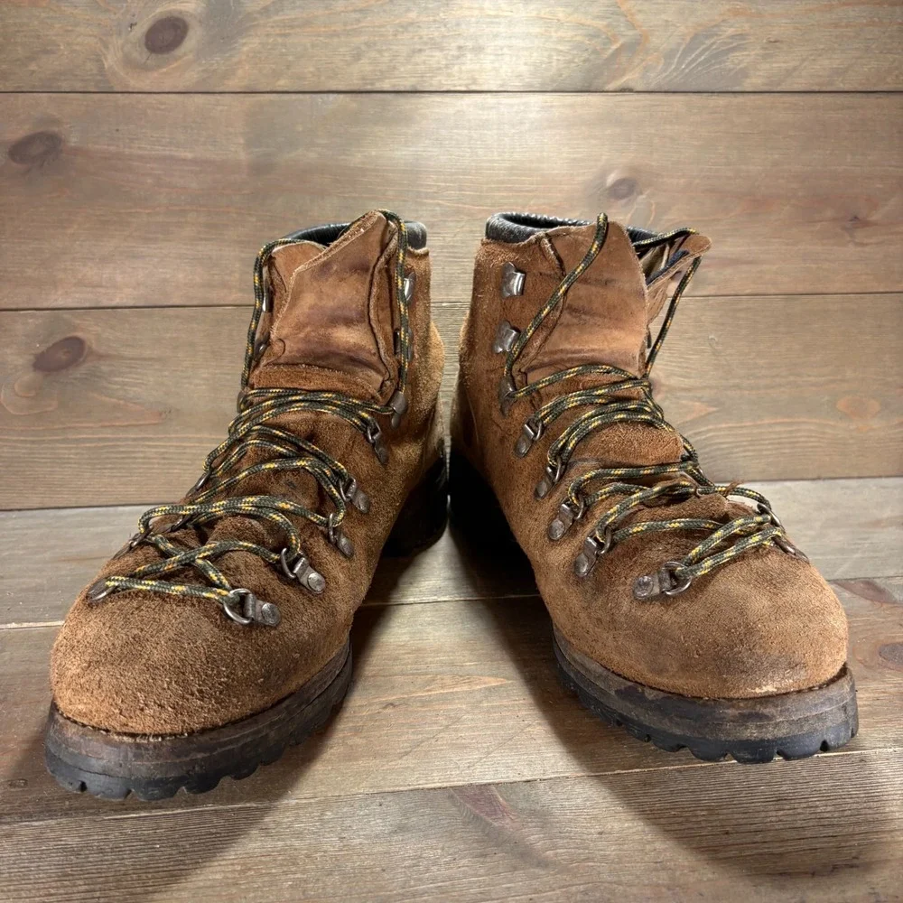 Vintage Dexter Mens size 13 shoes Brown Suede Lace Up Mountaineering boots